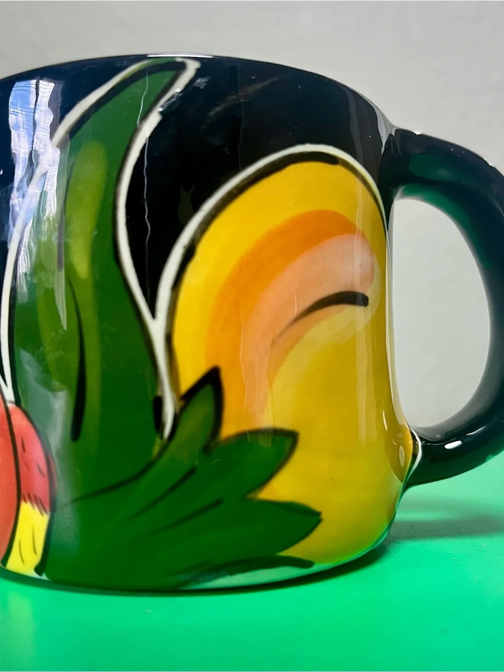 Eco Creaciones Costa Rica Ceramic Pottery Coffee Mug Tropical Art Vintage - Picture 7 of 7